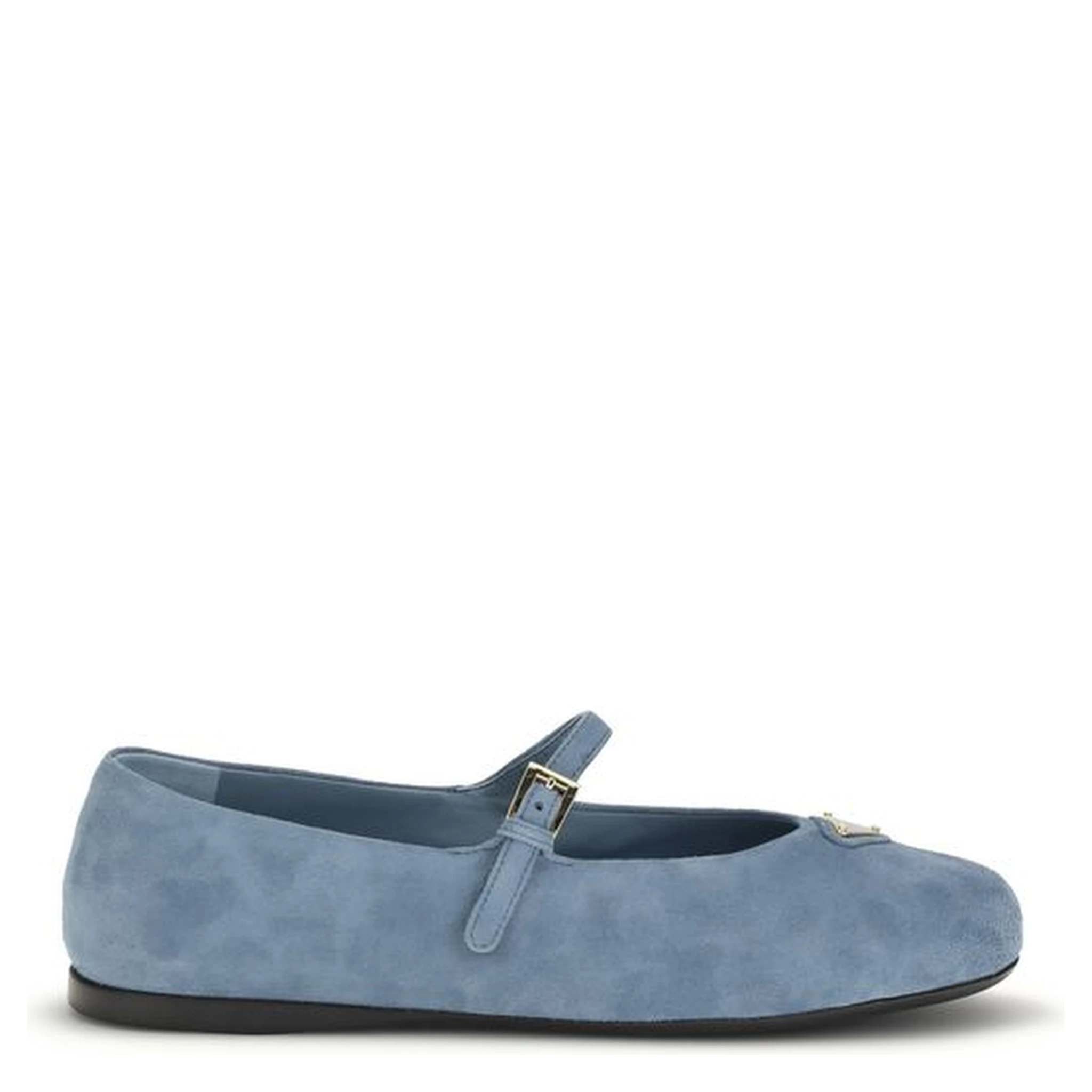 Blue Goatskin Ballet Flats