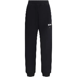 Black Cotton Casual Pants