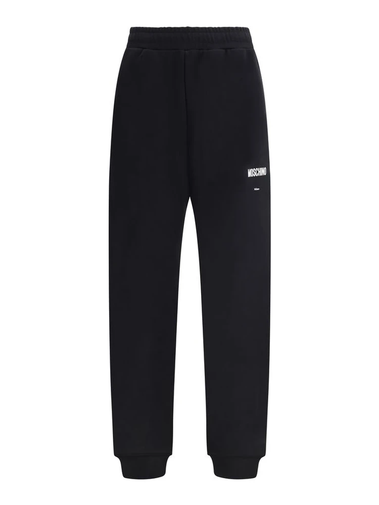 Black Cotton Casual Pants