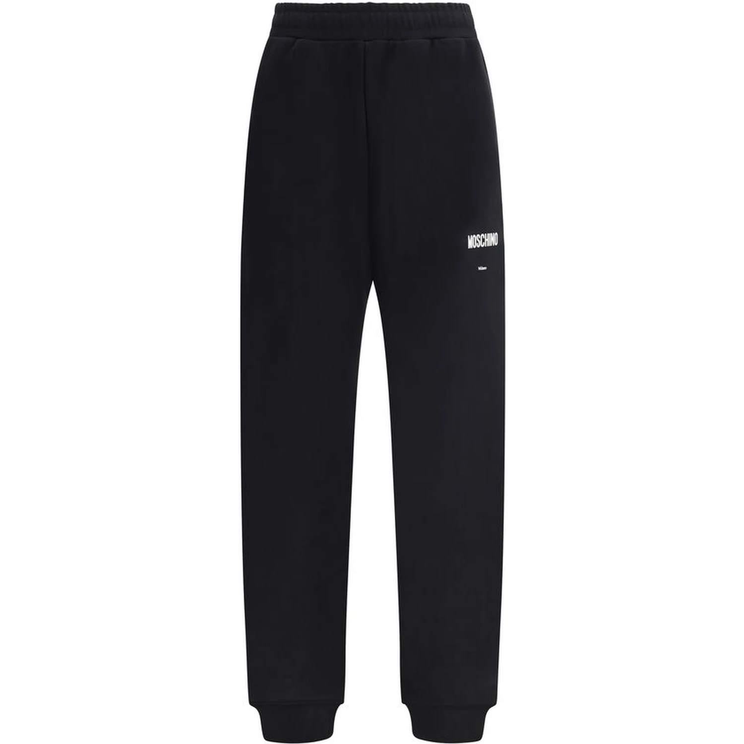 Black Cotton Casual Pants