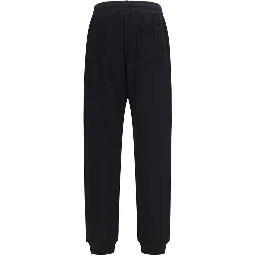 Black Cotton Casual Pants