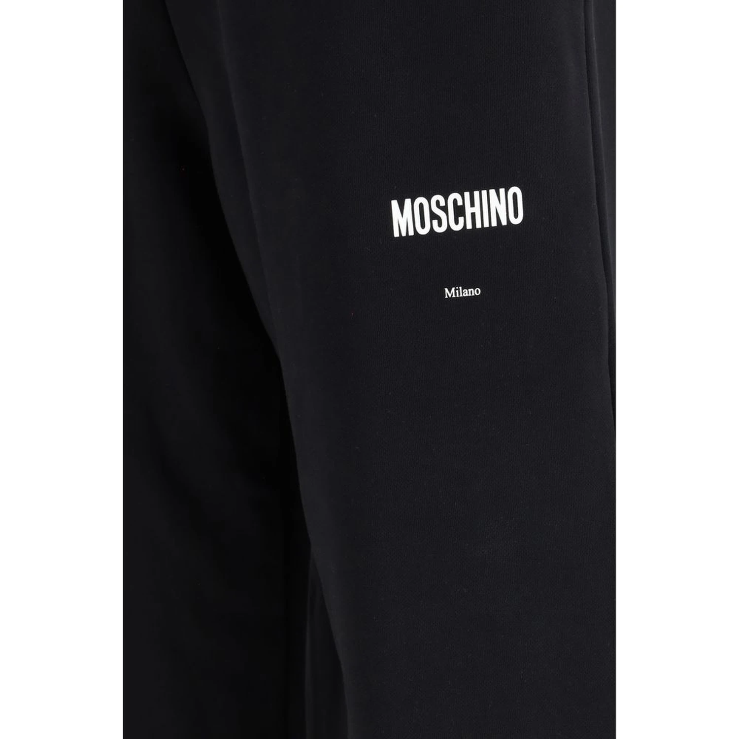 Black Cotton Casual Pants