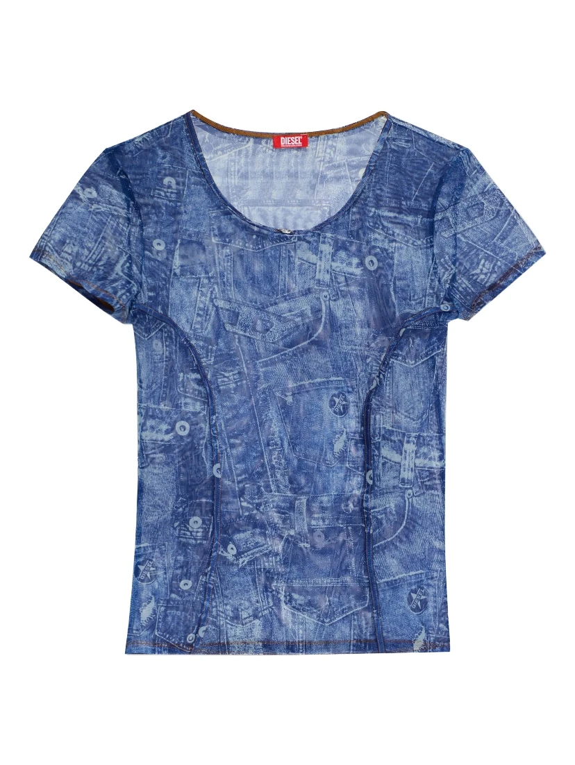 Diesel T-shirts and Polos Blue