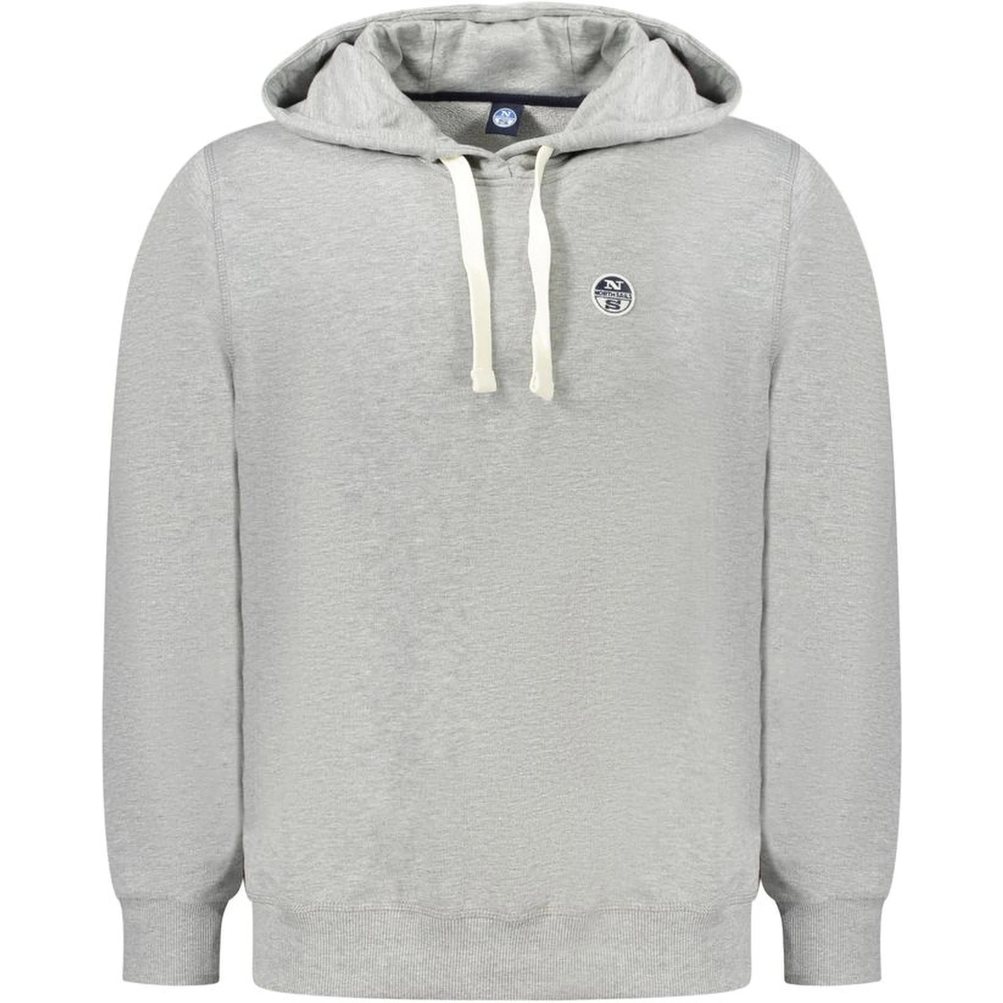 Gray Cotton Mens Sweater Hoodie