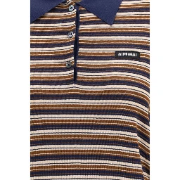 Brown Fleece Wool Polo Shirt