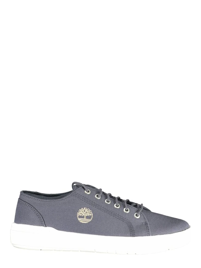 Blue Polyester Men Sneaker