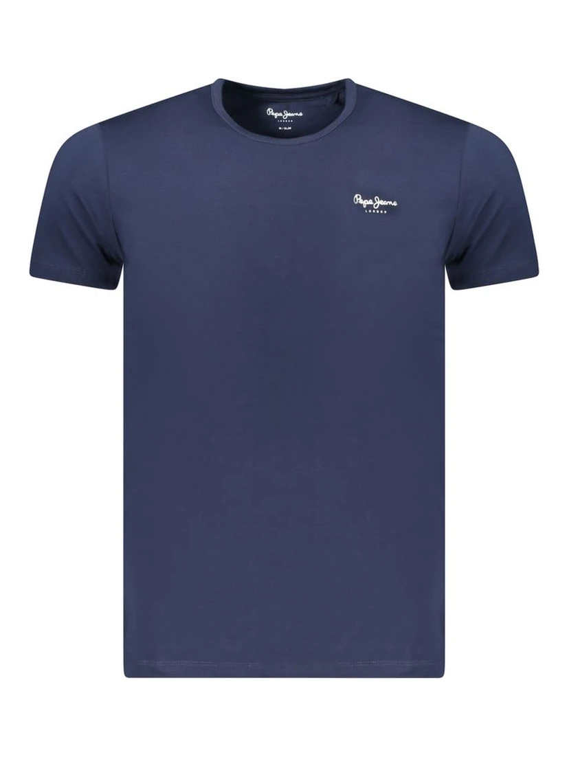 Blu Cotton Men T-Shirt