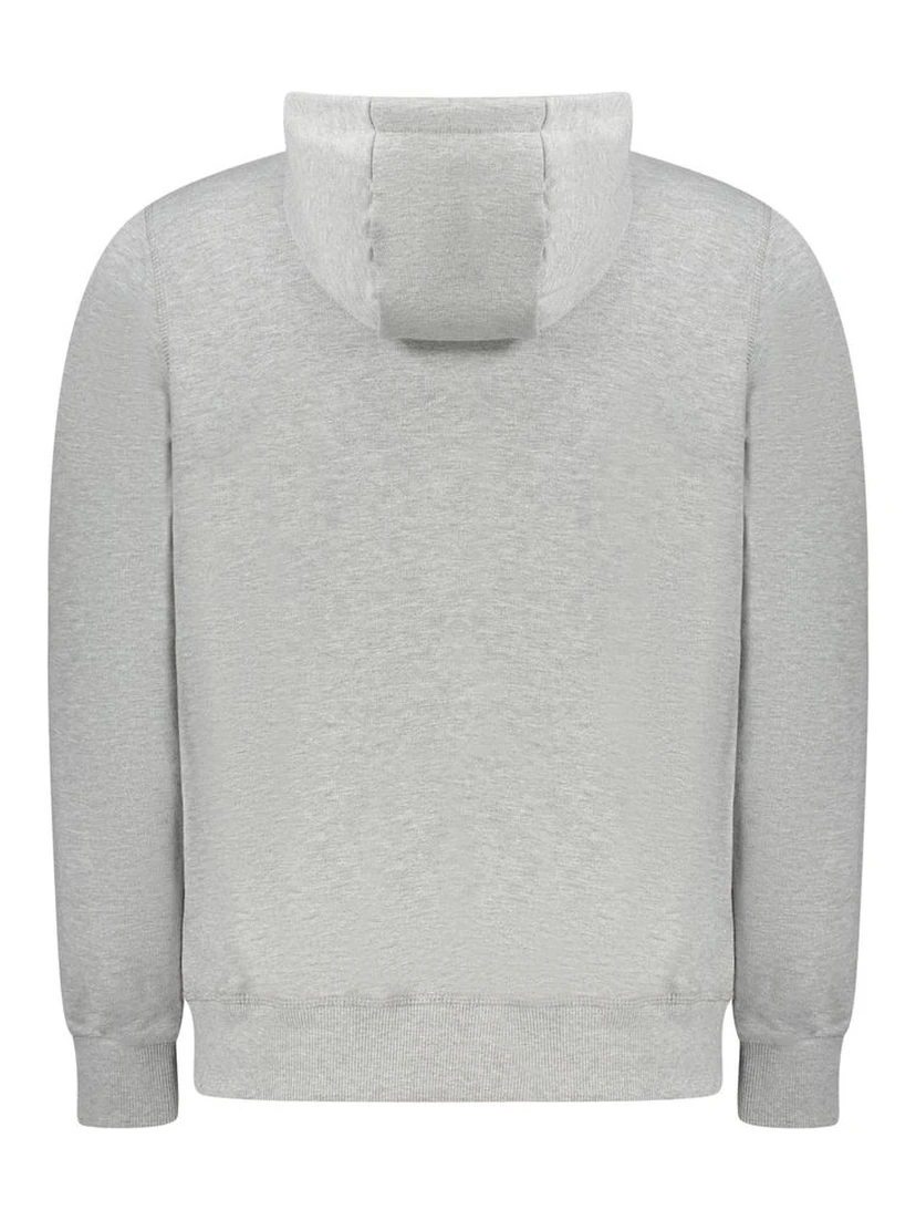 Gray Cotton Mens Sweater Hoodie
