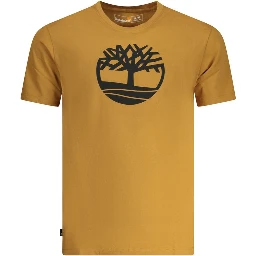 Marrone Cotton Men T-Shirt