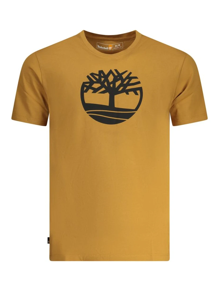 Marrone Cotton Men T-Shirt