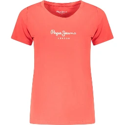 Red Cotton Women T-Shirt