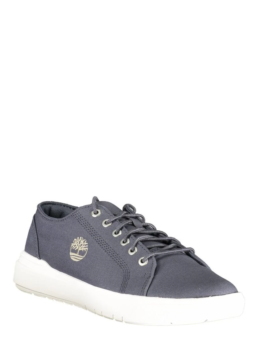 Blue Polyester Men Sneaker