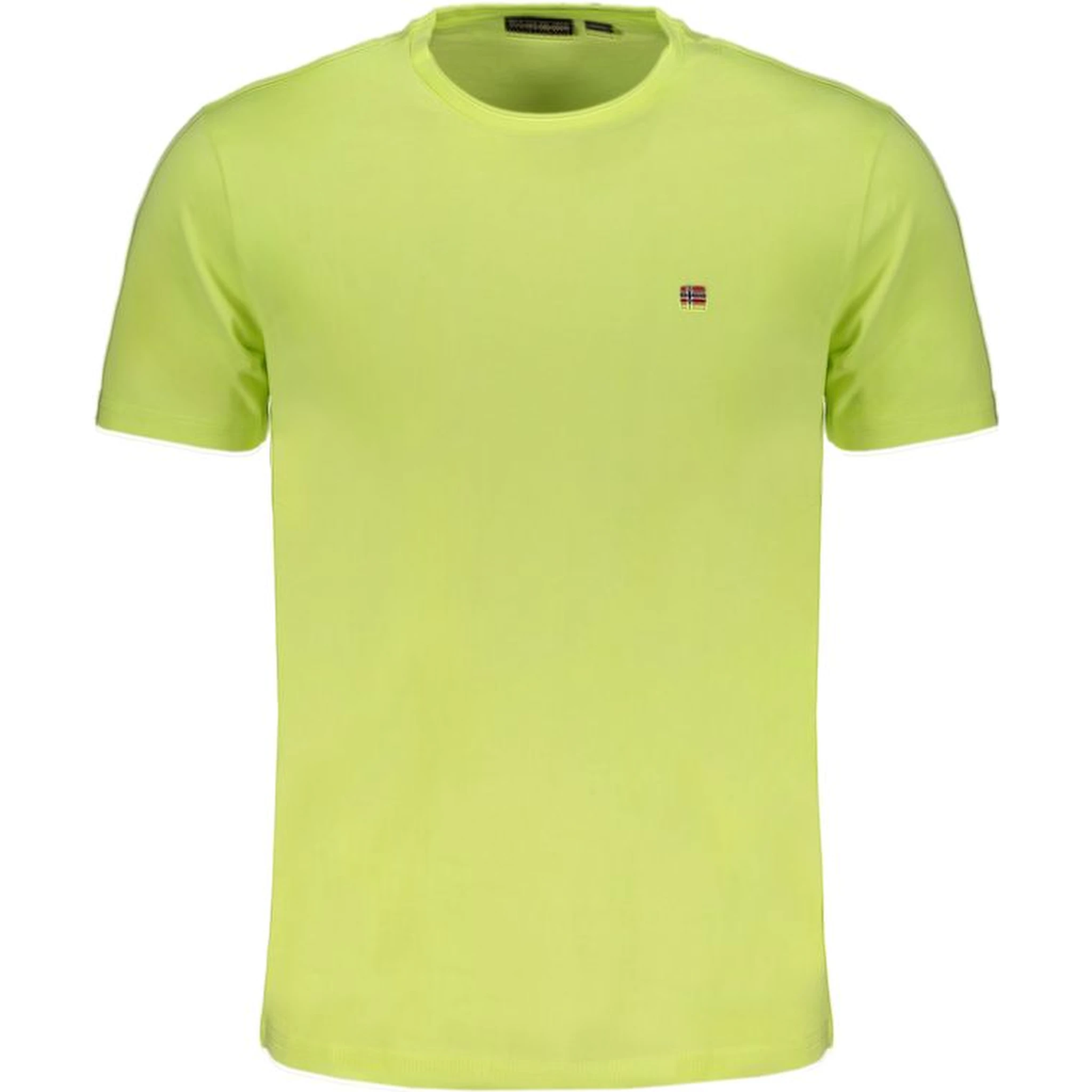 Yellow Cotton Men T-Shirt