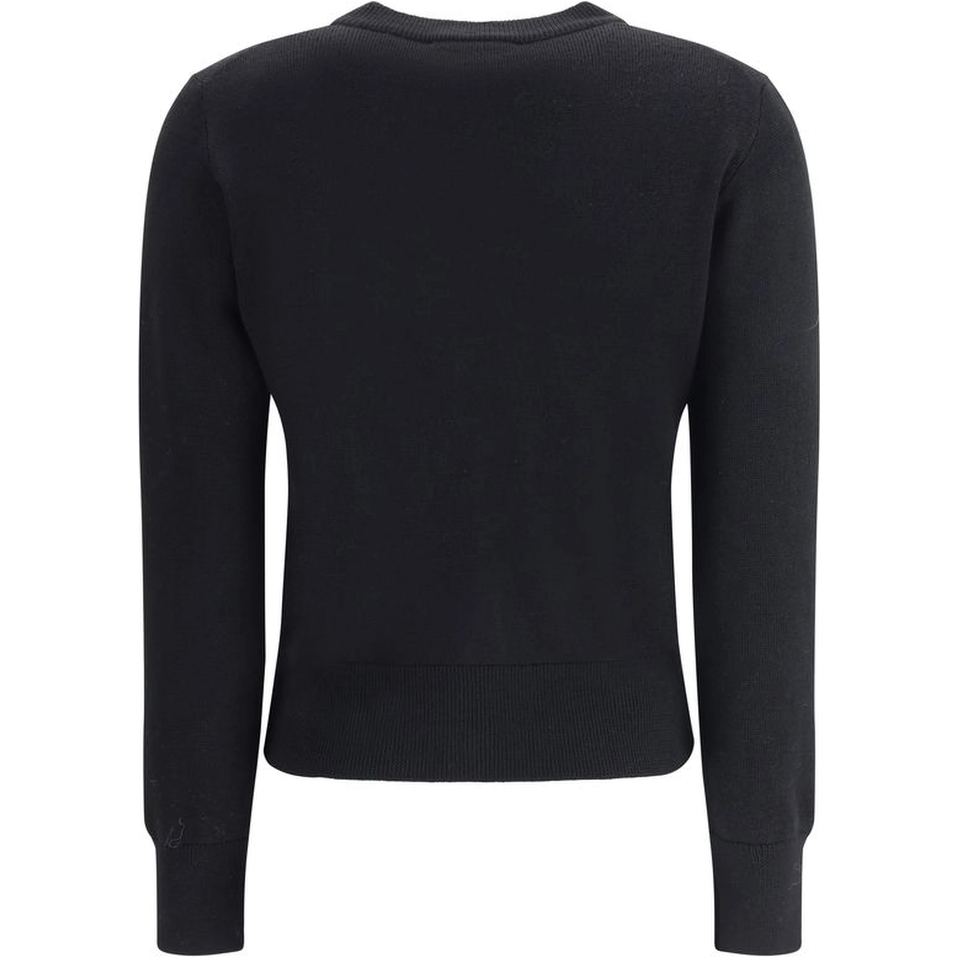 Black Merino Wool Cardigan