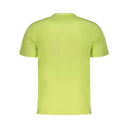 Yellow Cotton Men T-Shirt