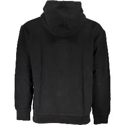 Black Cotton Mens Sweatshirt