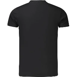 Black Cotton Men's T-Shirt