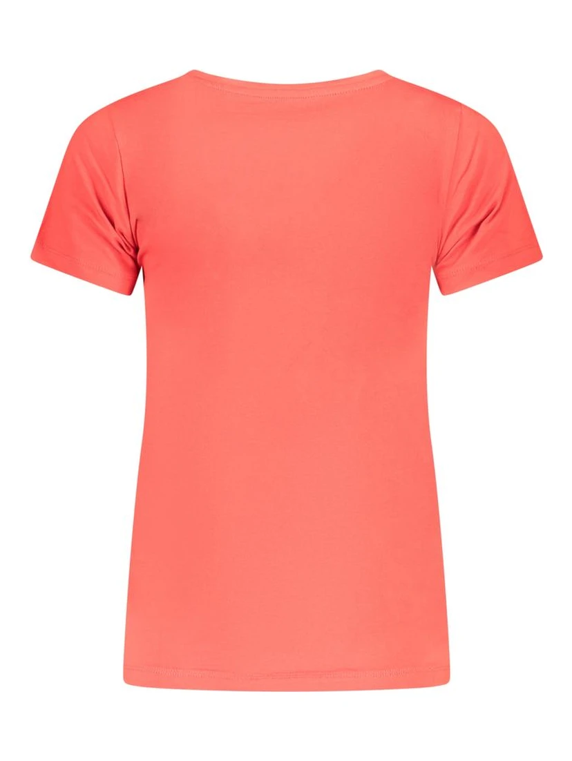 Red Cotton Women T-Shirt