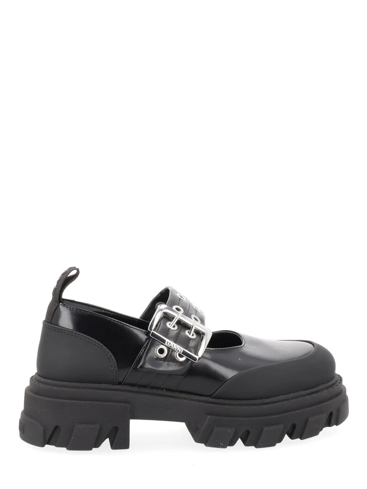 BALLERINA WITH LOGO BUCKLE