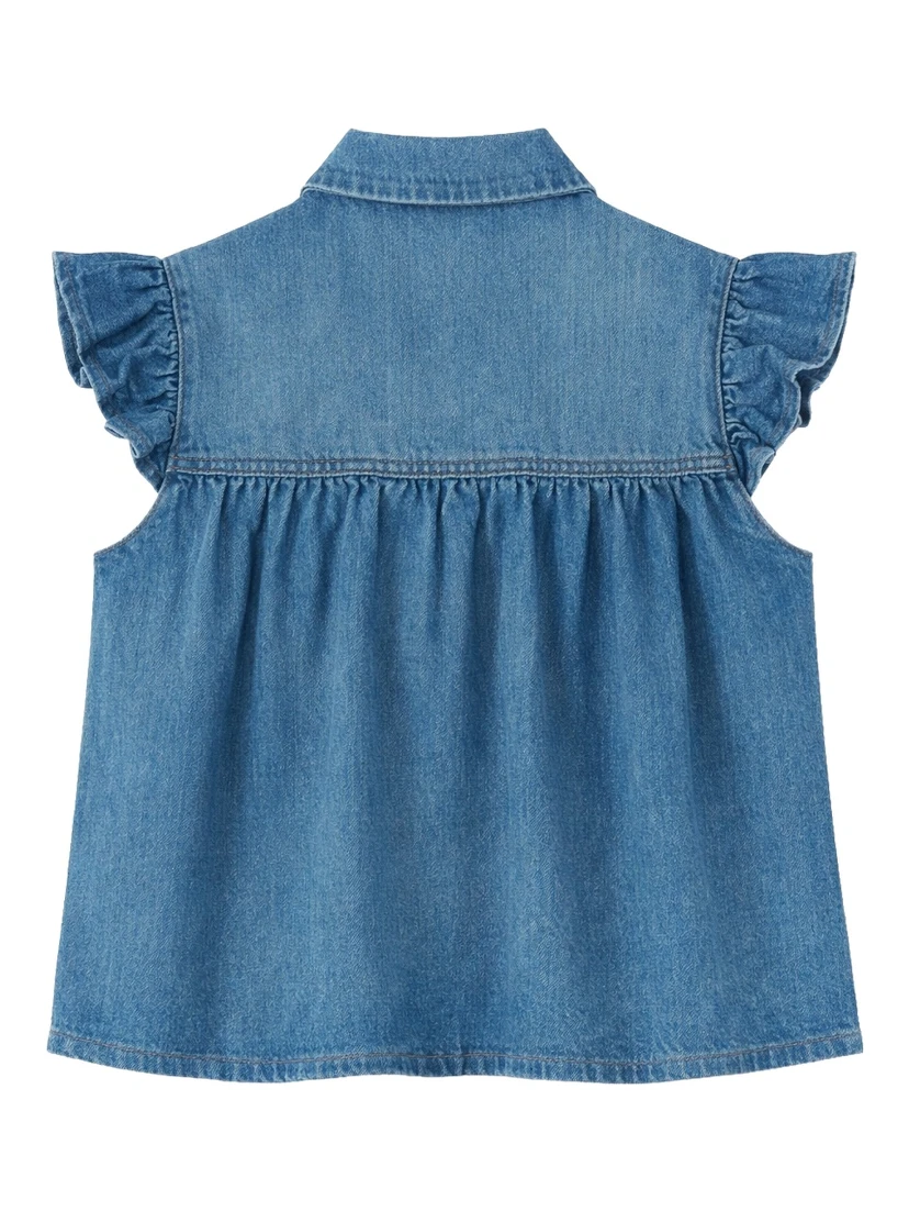 SLEEVELESS TOP WITH COLLAR