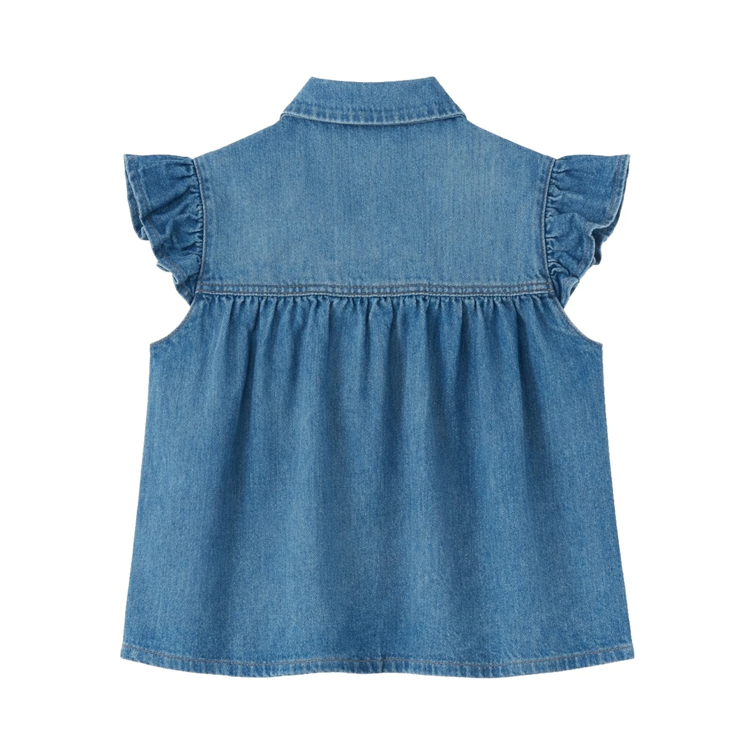 SLEEVELESS TOP WITH COLLAR