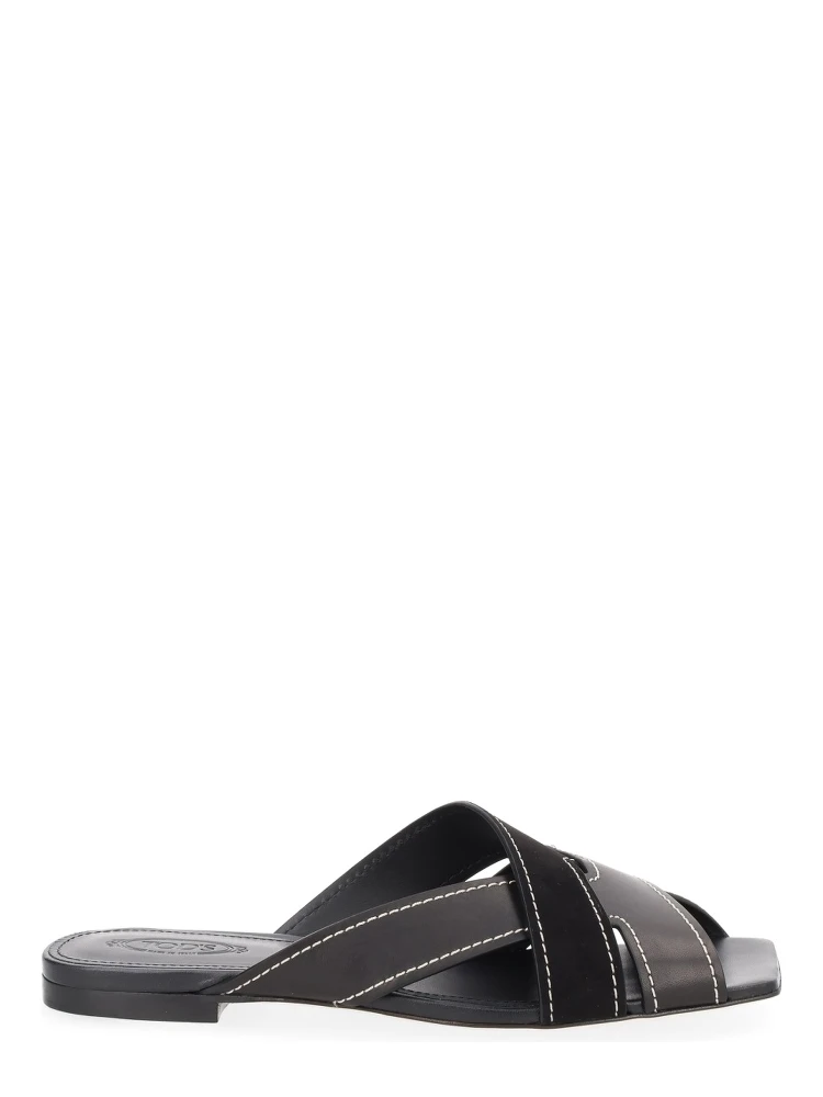 CROSS-STRAP SANDAL