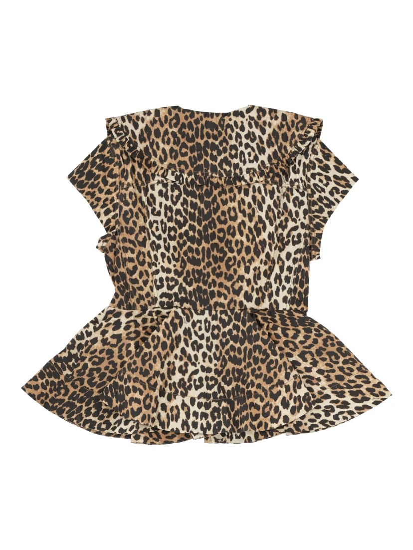 SLEEVELESS SHIRT WITH PRINT