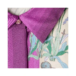 Floreal print silk shirt