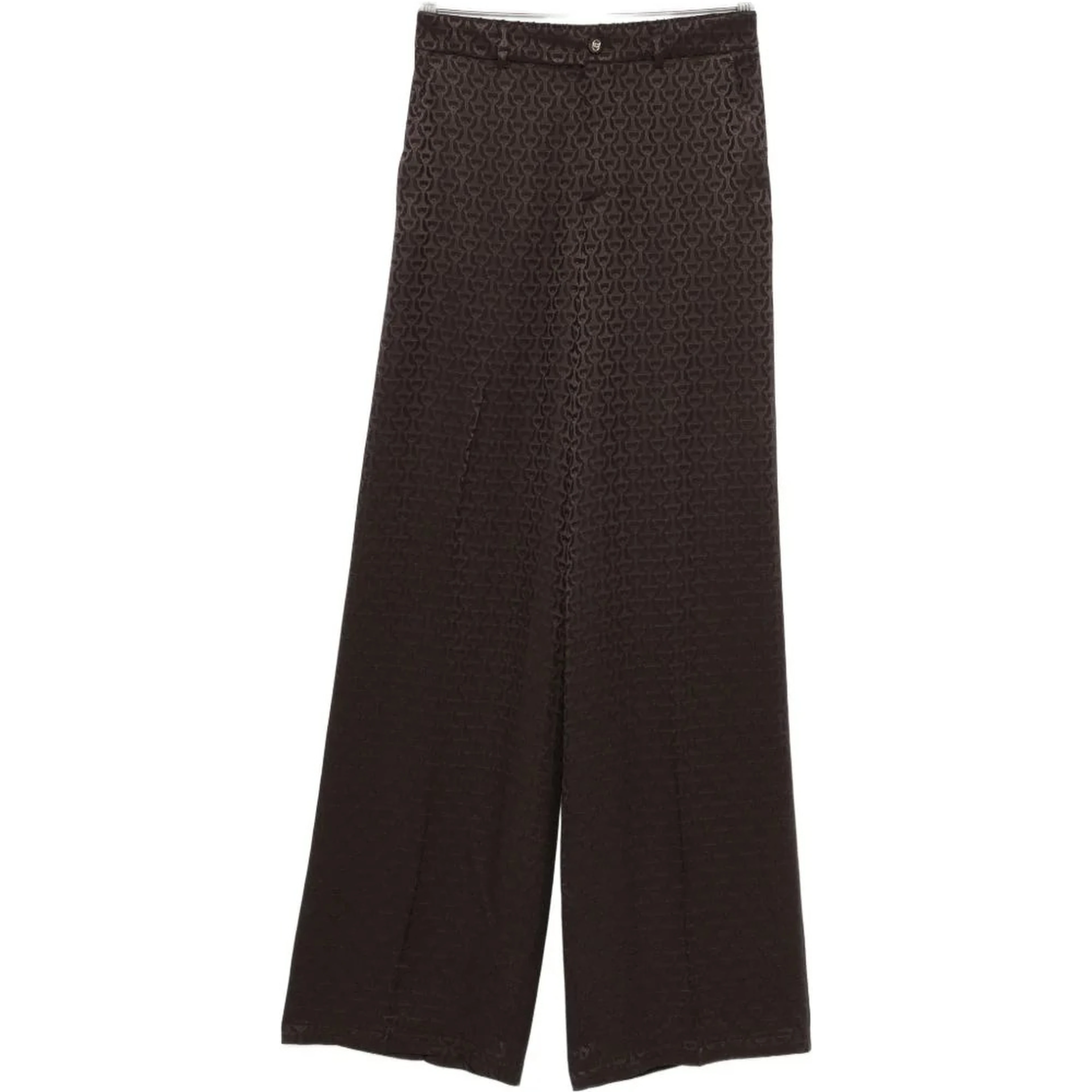 Horsebit silk pants