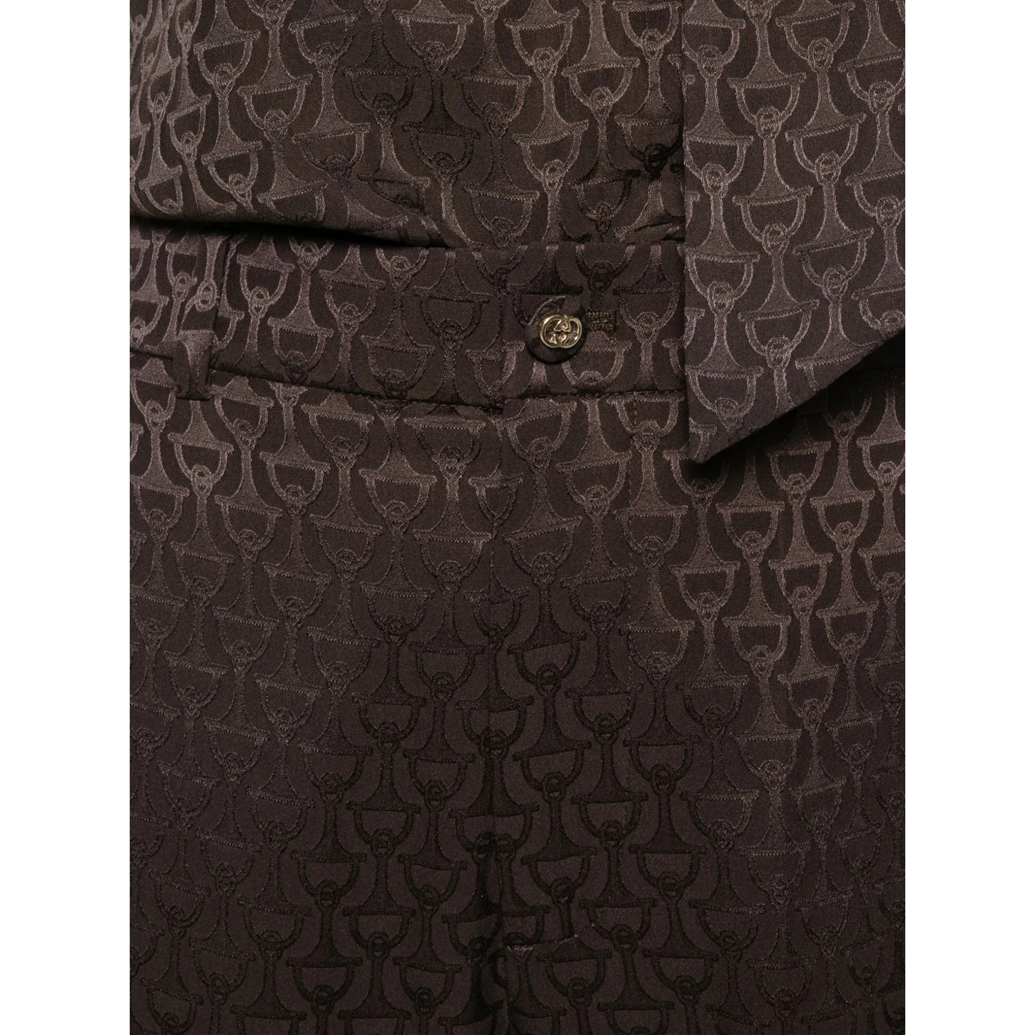 Horsebit silk pants