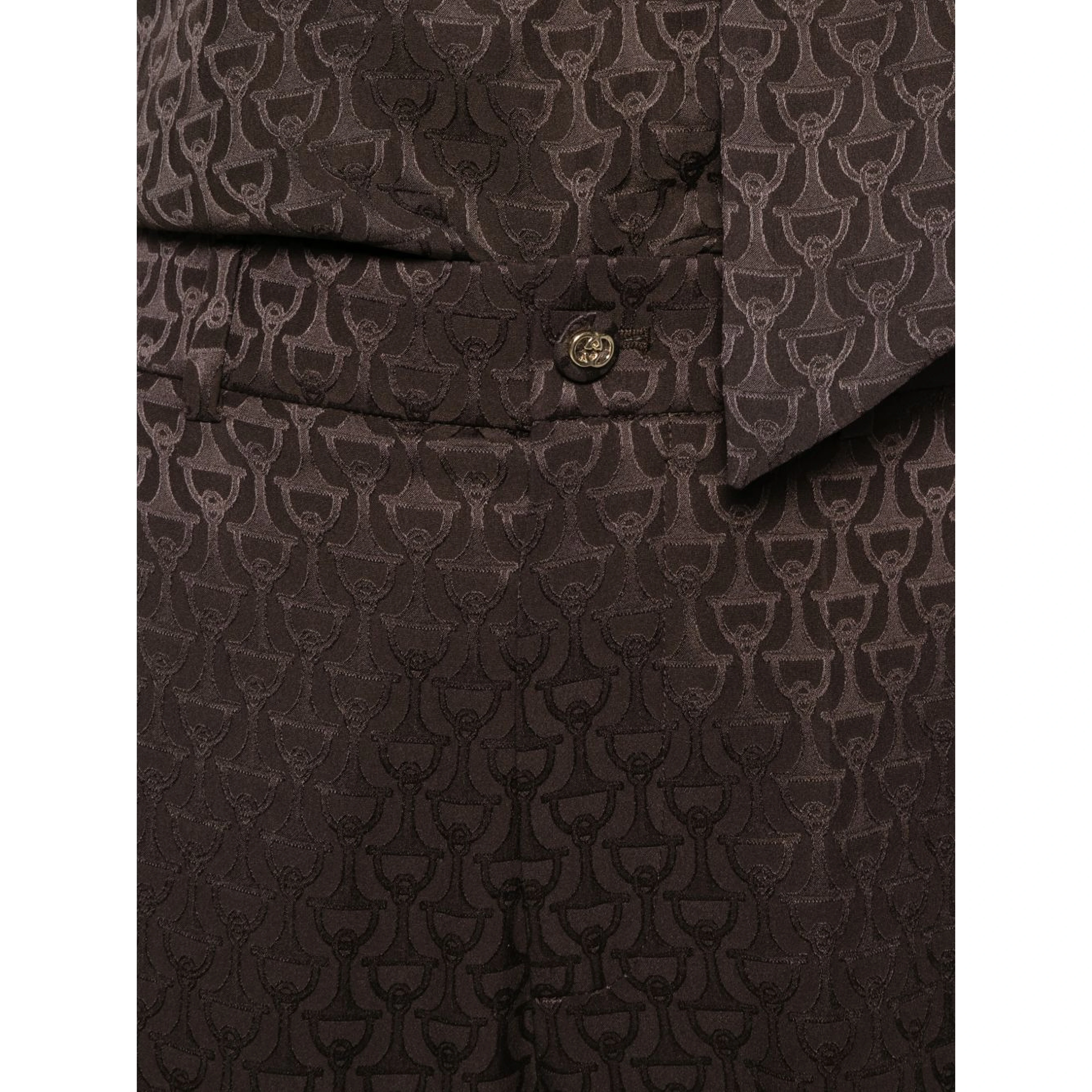 Horsebit silk pants