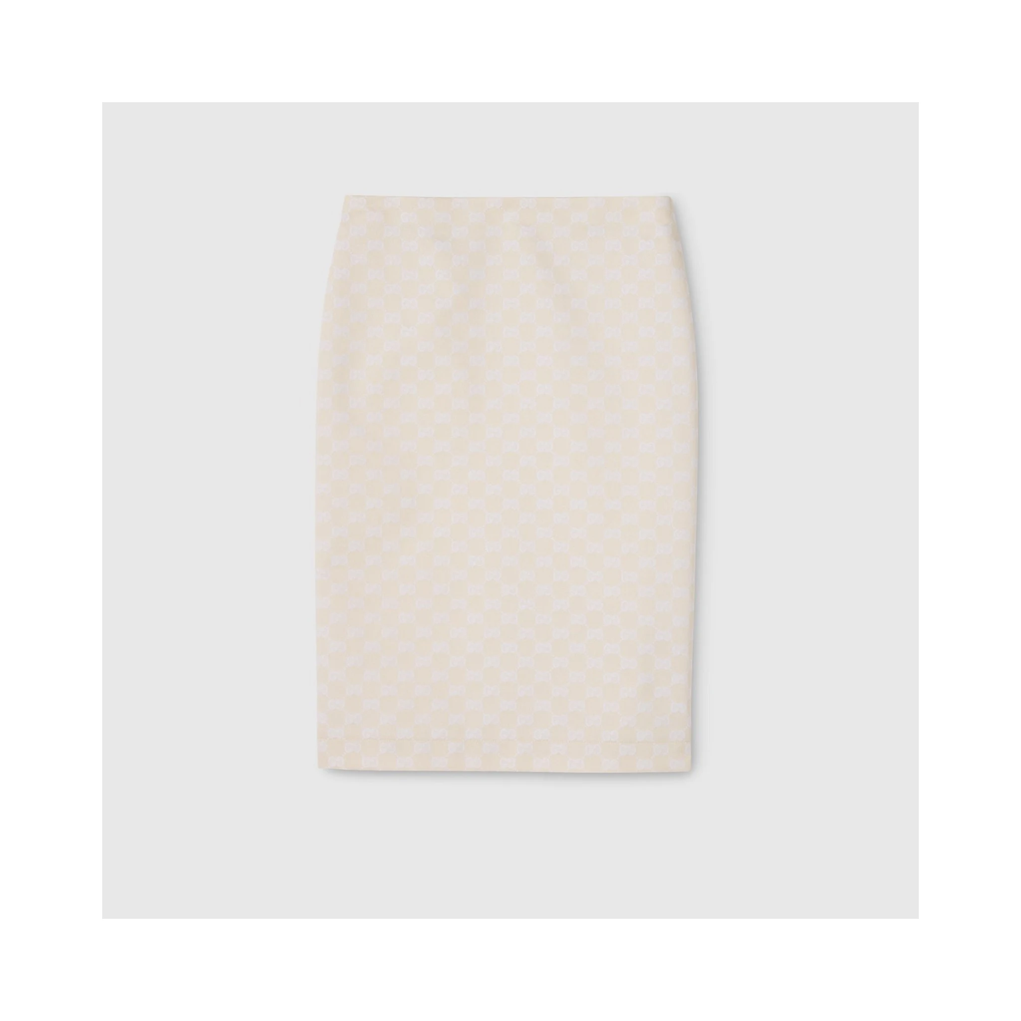 GG cotton gabardine skirt