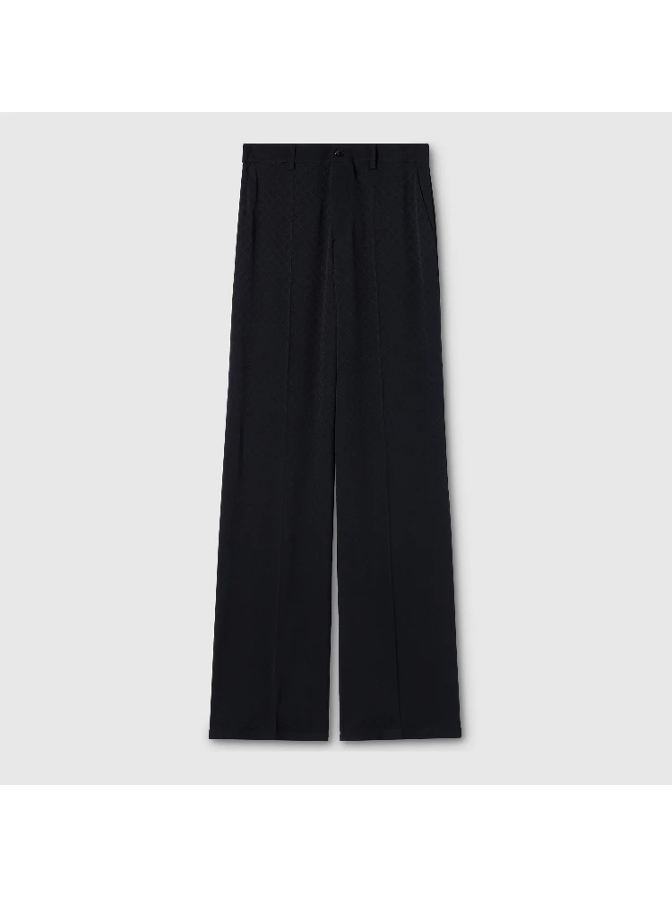 Silk blend wide pants