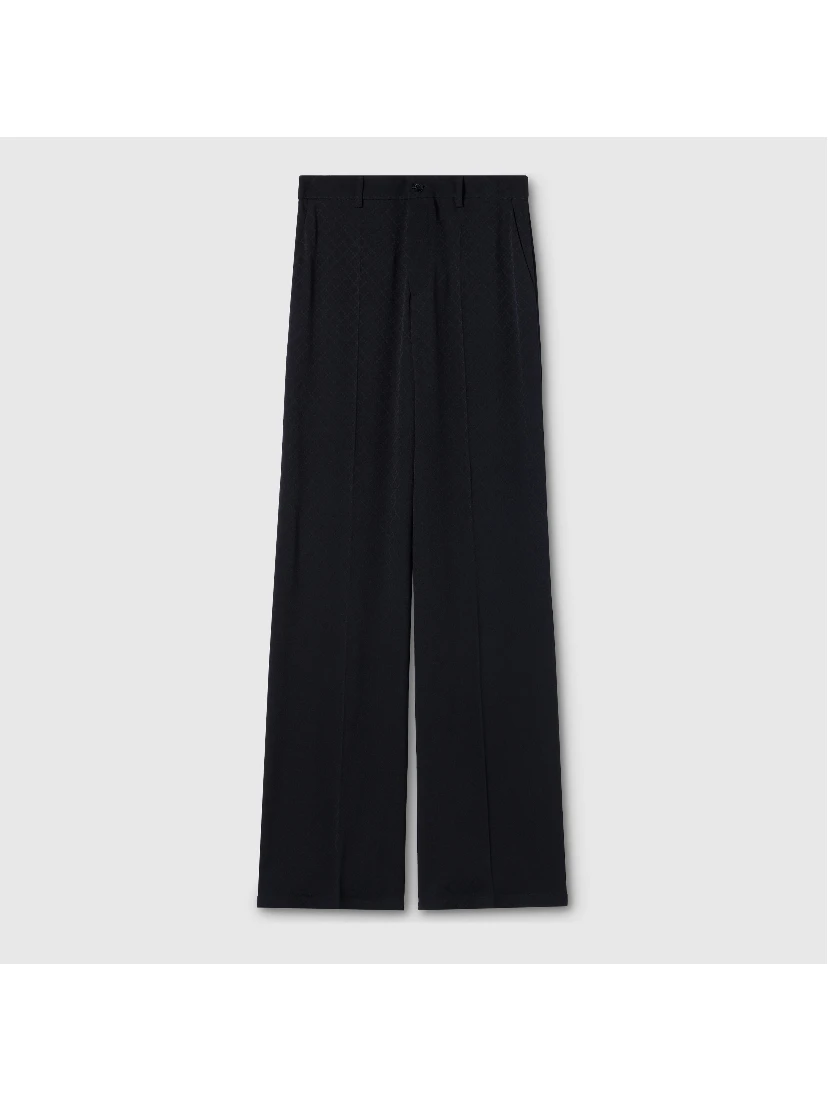 Silk blend wide pants