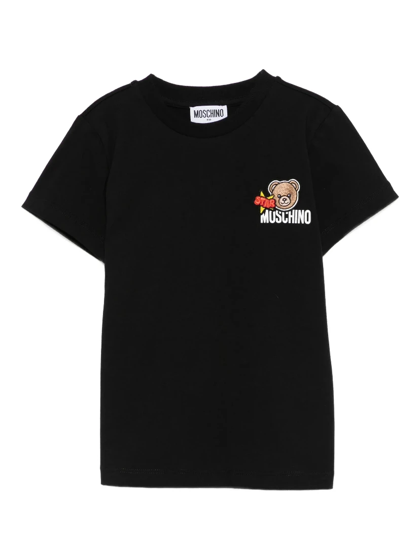 MOSCHINO KIDS T-shirts and Polos Black