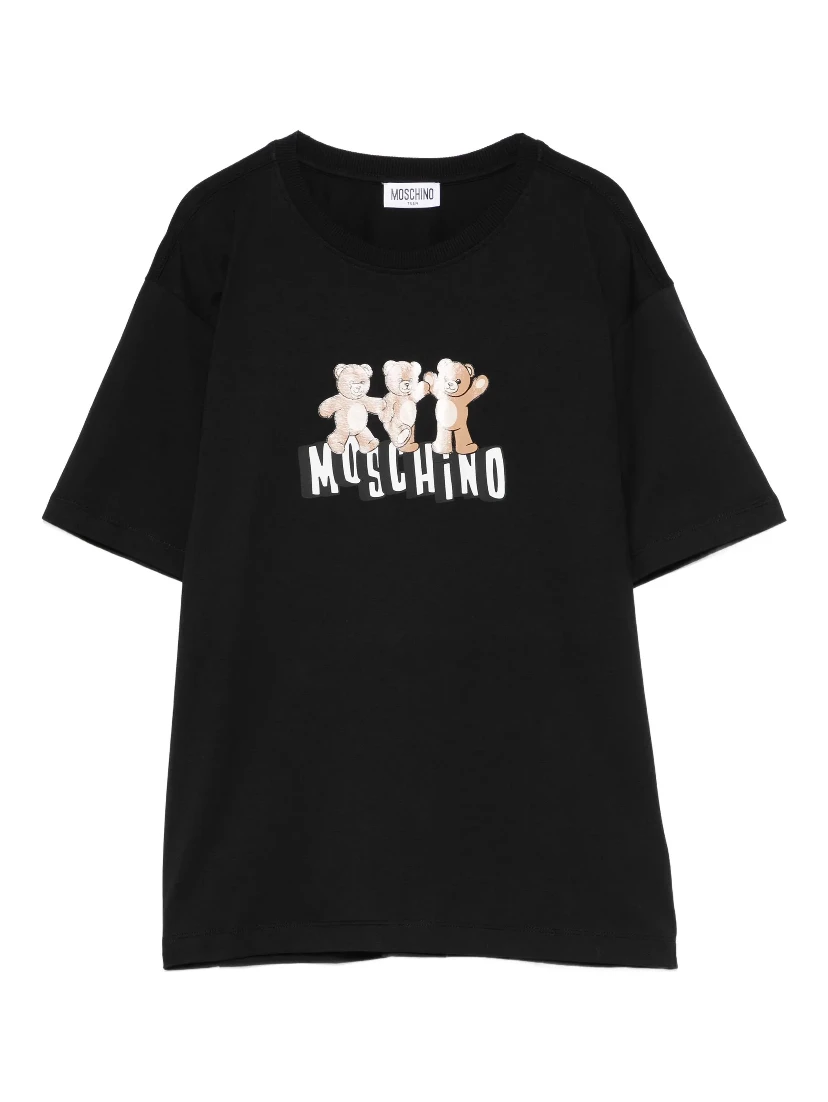 MOSCHINO KIDS T-shirts and Polos Black