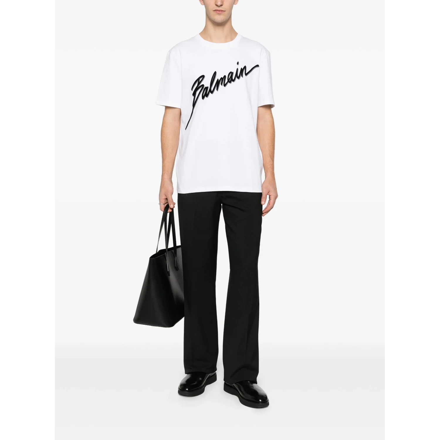 Balmain T-shirts and Polos White
