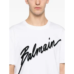 Balmain T-shirts and Polos White