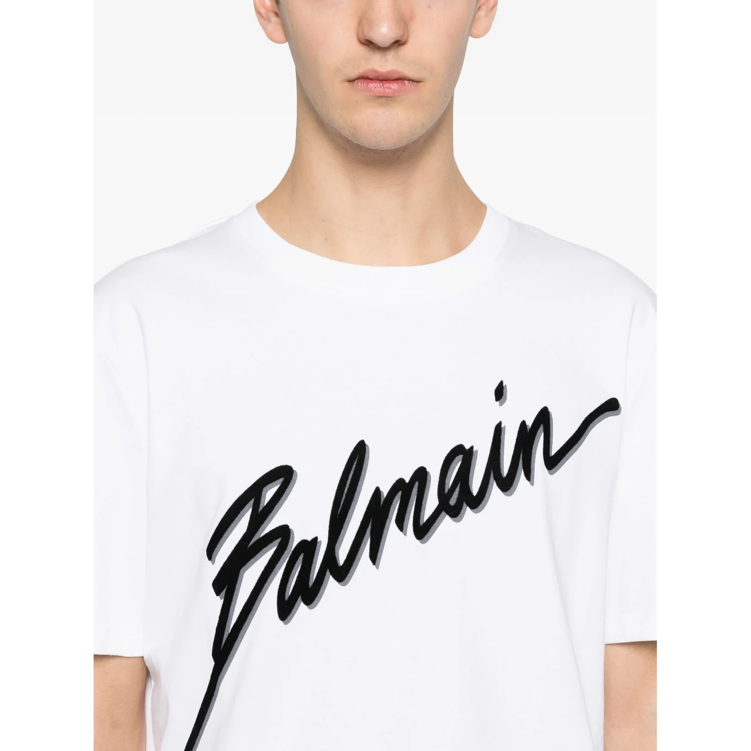 Balmain T-shirts and Polos White