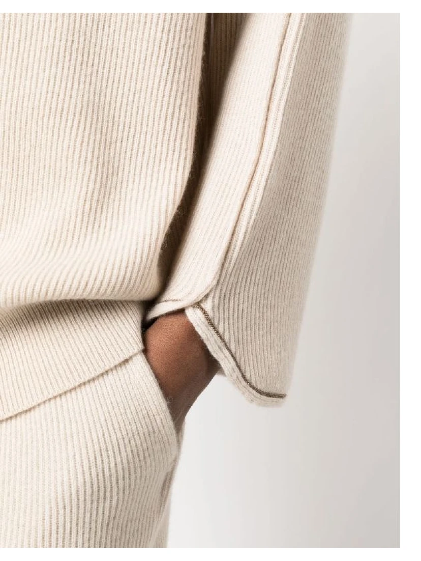 Beige Cashmere Sweater