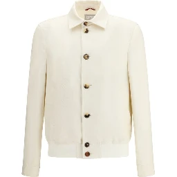 White Silk Shell Jacket