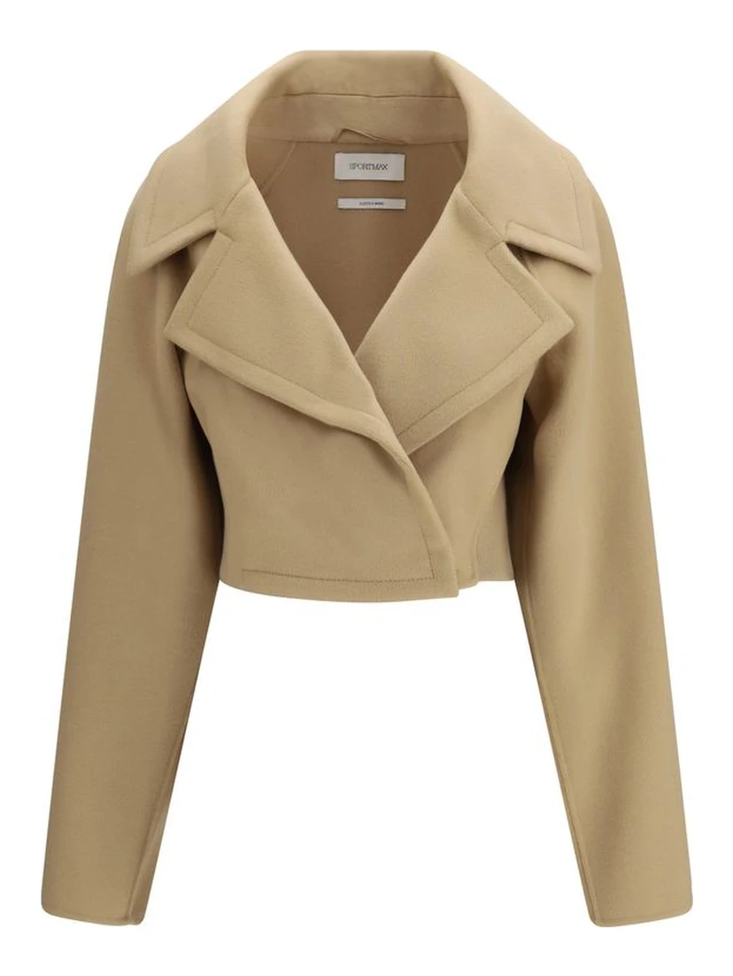 Beige Fleece Wool Clothing