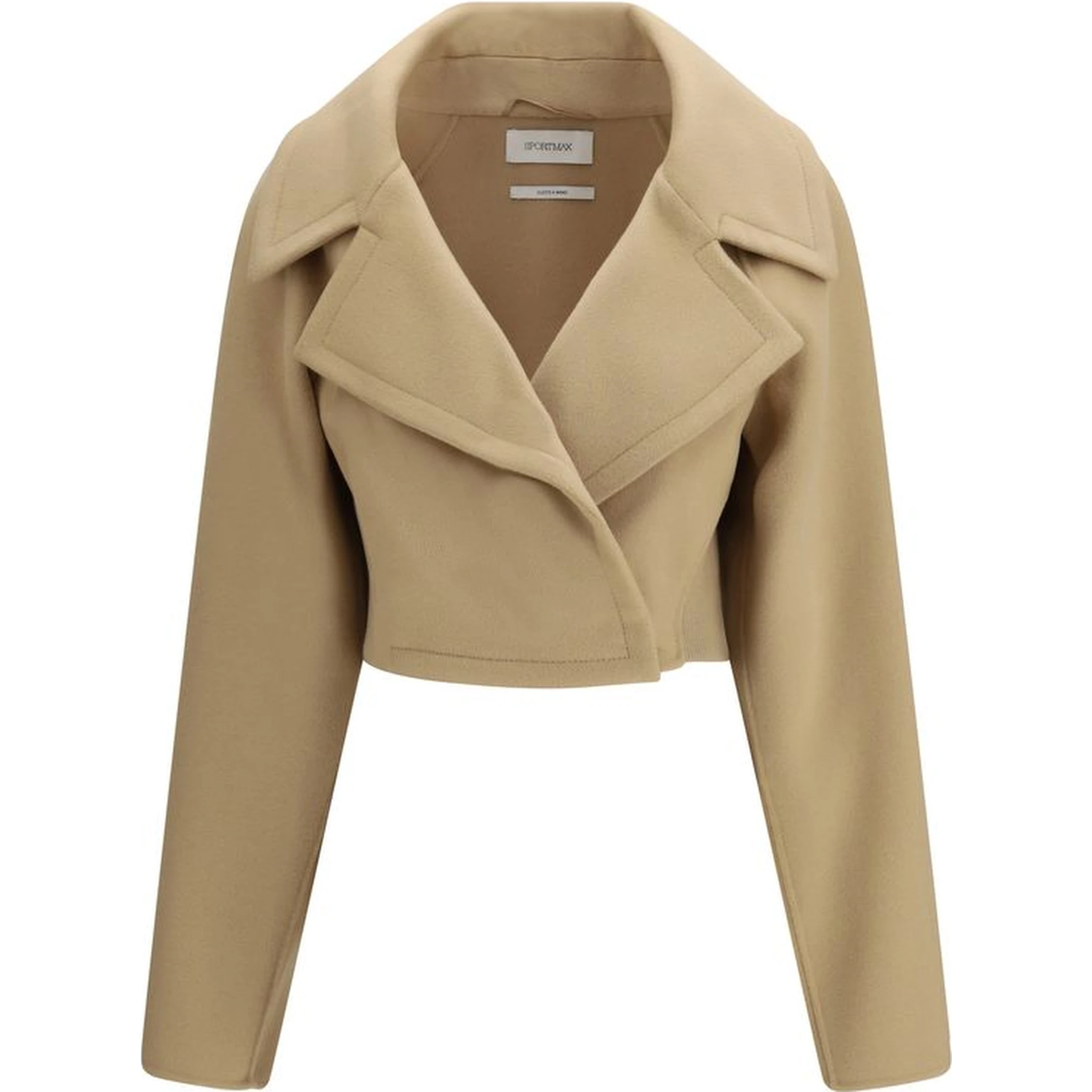 Beige Fleece Wool Clothing