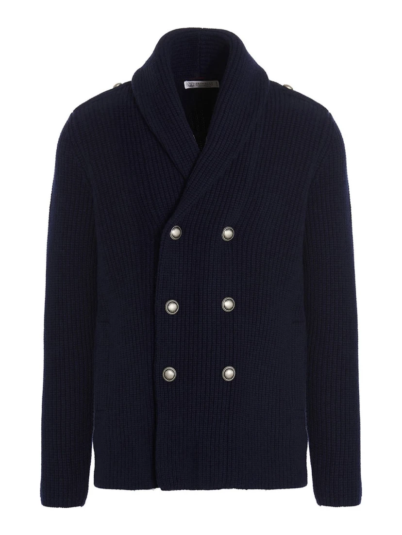 Navy Blue Wool Sweater