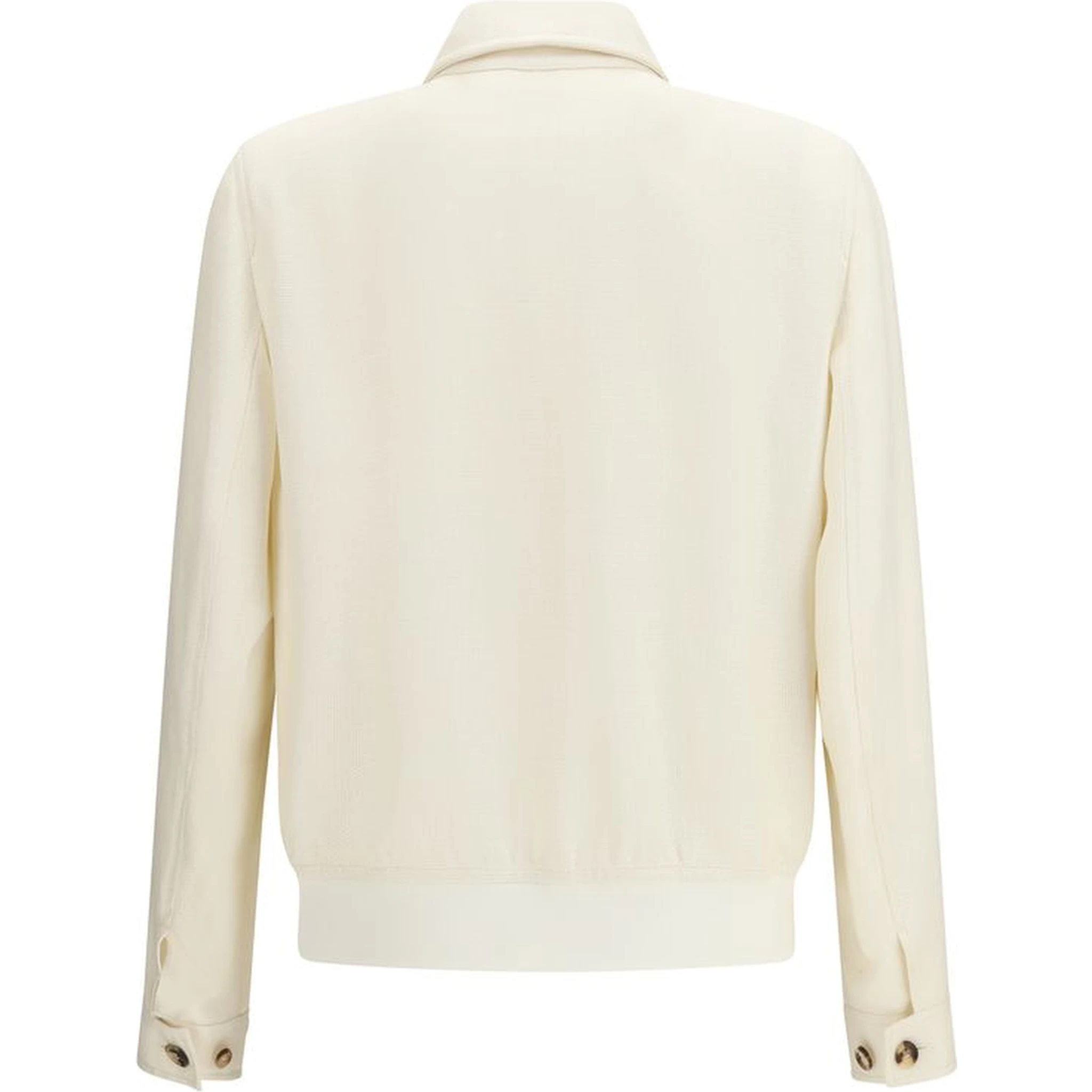 White Silk Shell Jacket