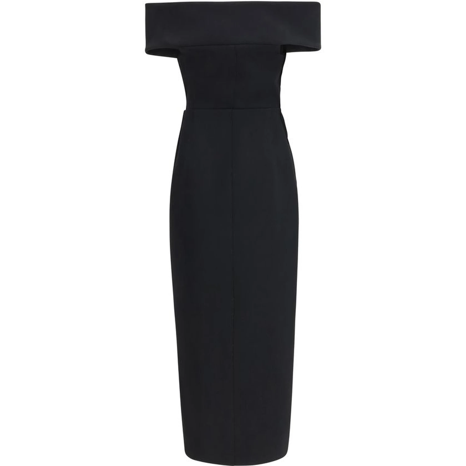 Black Polyester Cocktail Dress