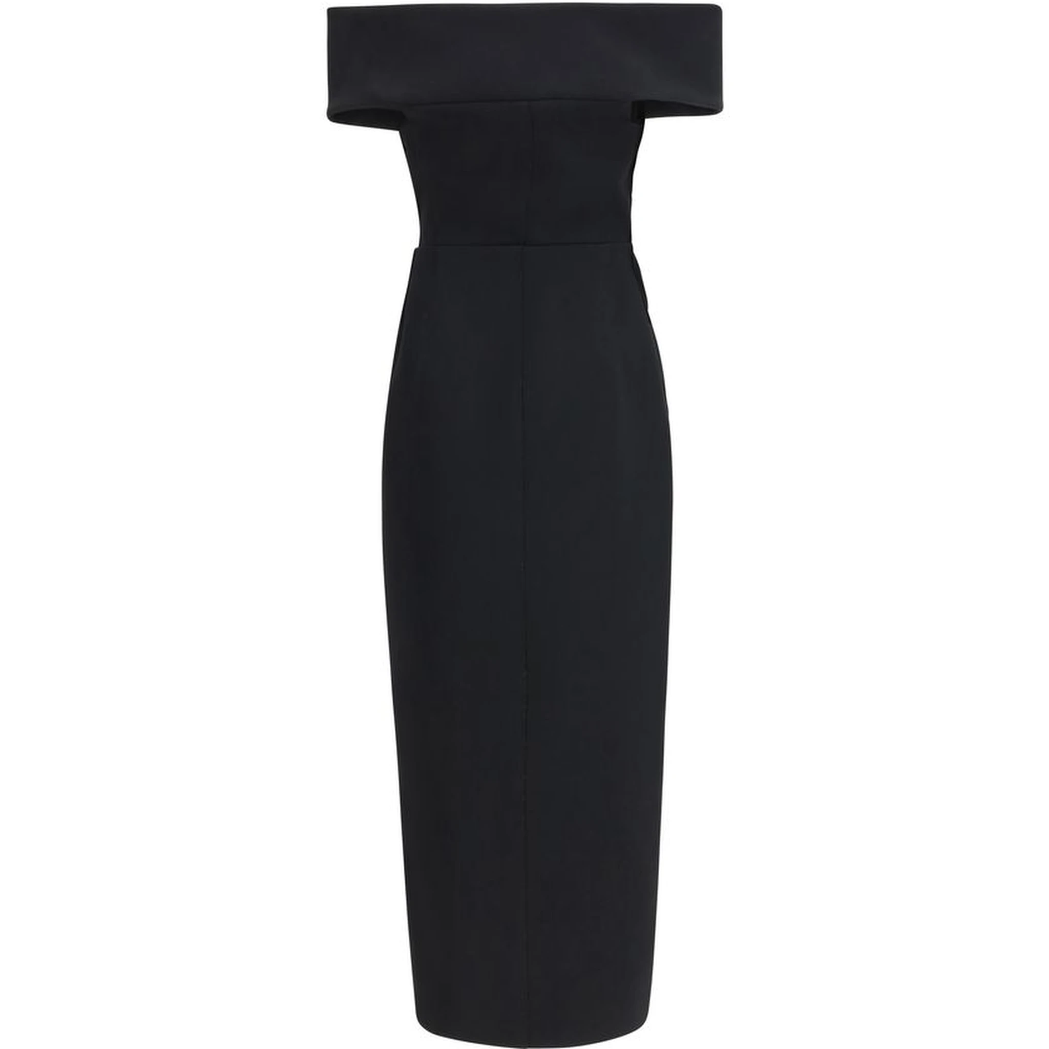 Black Polyester Cocktail Dress