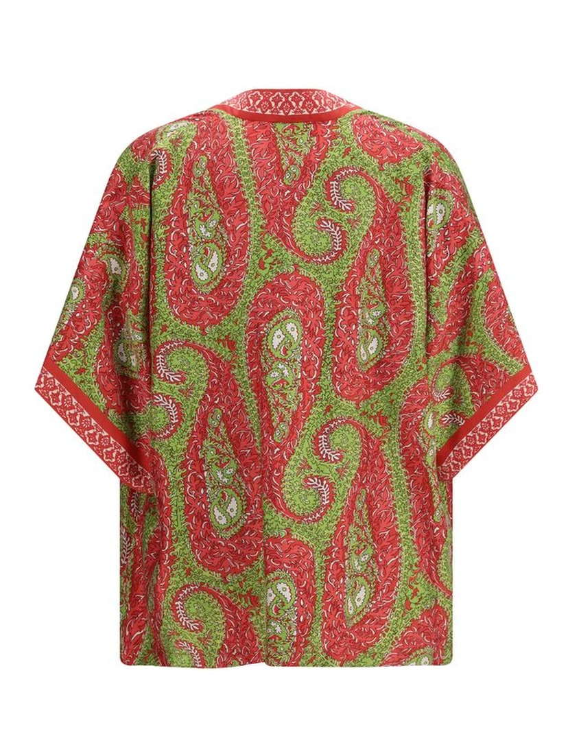 Multicolor Silk Cloacks