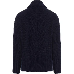 Navy Blue Wool Sweater