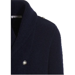 Navy Blue Wool Sweater